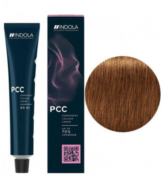 Farba do włosów bez utleniacza Indola Permanent Caring Color Pixel 8.34 Light Blonde Gold Copper 60 ml (4045787703351) - obraz 1