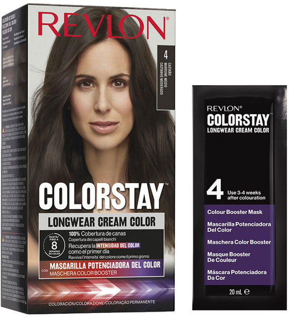 Krem farba do włosów bez utleniacza Revlon Colorstay Longwear Cream Color Dark Brown 4 165 ml (309970210533) - obraz 1