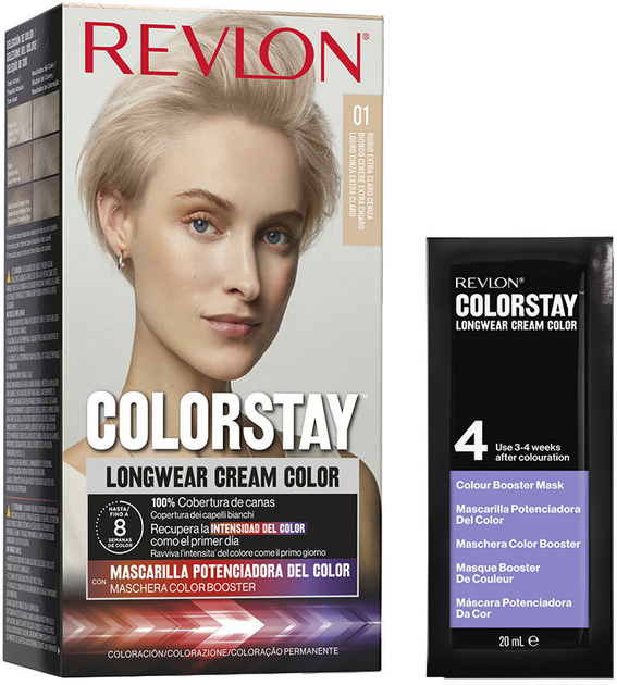 Krem farba do włosów z utleniaczem Revlon Colorstay Longwear Cream Color Extra Light Natural Ash Blonde 01 165 ml (309970210694) - obraz 1
