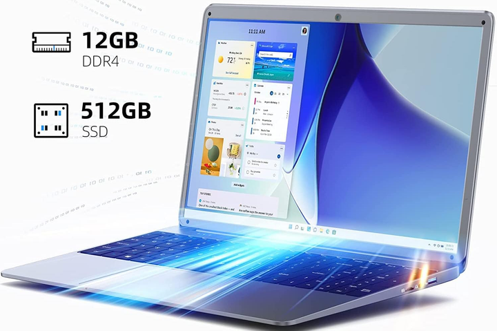 Ноутбук 15.6" SGIN X15 Intel Celeron N5095 RAM 12GB SSD 512GB Windows 11 - изображение 3