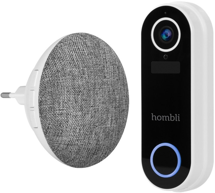 Inteligentny dzwonek do drzwi Hombli Smart Doorbell 2 + Chime 2 Promo Pack White (HBDP-0109) - obraz 1
