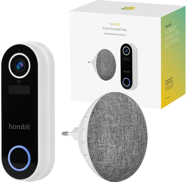 Inteligentny dzwonek do drzwi Hombli Smart Doorbell 2 + Chime 2 Promo Pack White (HBDP-0109) - obraz 5