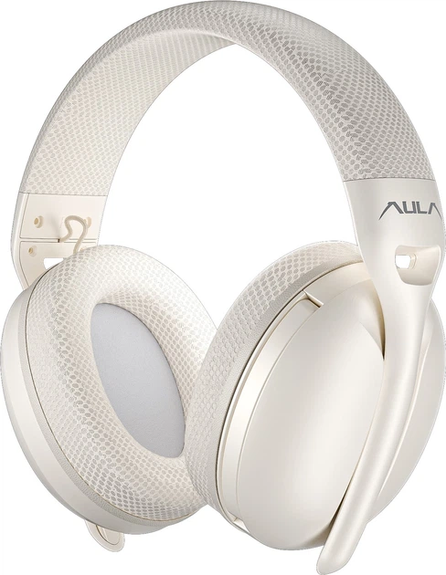 Słuchawki Aula S6 wireless 2.4G wireless\Bluetooth White (6948391235578) - Zdjęcie 2 Słuchawki Aula S6 wireless 2.4G wireless\Bluetooth White (6948391235578) - obraz 2