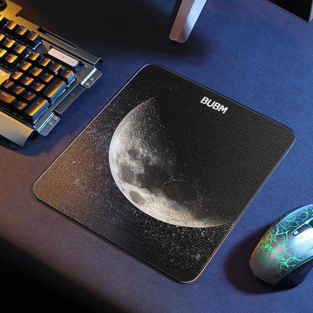 Игровой фотоэлектрический коврик для мыши BUBM луна - изображение 1