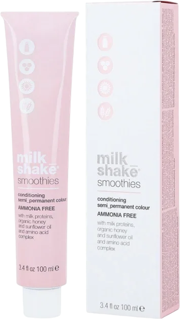 Farba do włosów Milk Shake Smoothies 6.6 Dark Red Blond 100 ml (8032274058113) - obraz 1