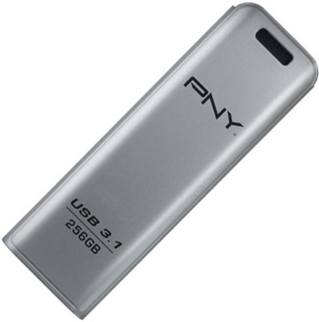 Флеш пам'ять PNY Elite 256 GB USB 3.1 Grey (FD256ESTEEL31G-EF) - зображення 1