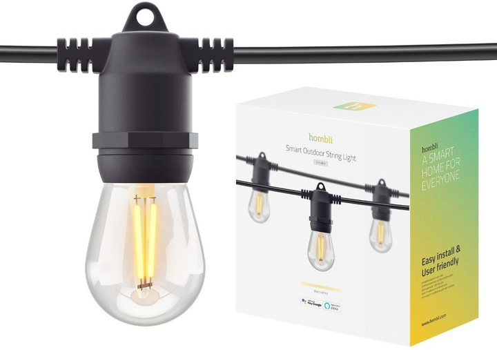 Inteligentne oświetlenie zewnętrzne Hombli Smart Outdoor String Light (HBBS-0129) - obraz 3