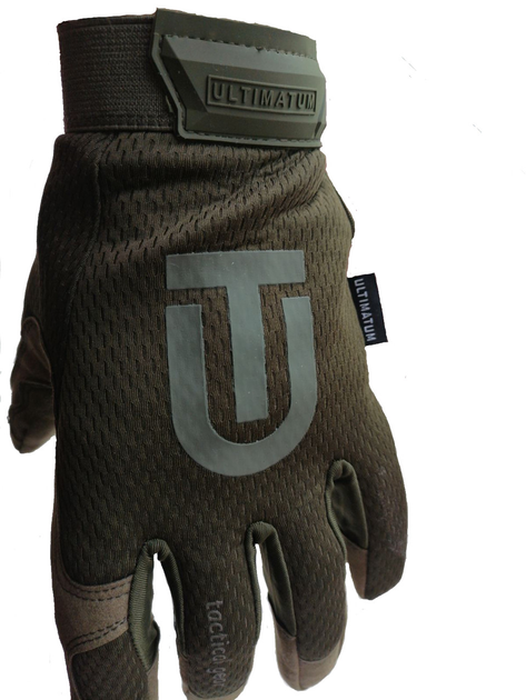 Рукавички захисні Ultimatum Олива,тактичні повнопалі військові рукавички M - изображение 1