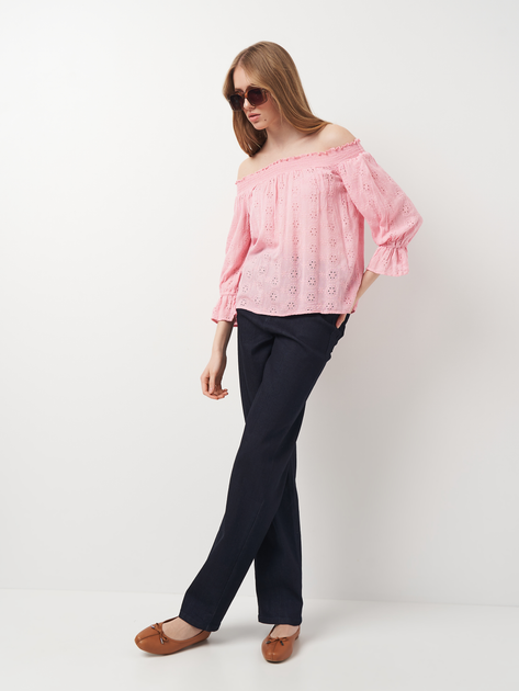 Блузка женская H&M 0596346_роз 34 Розовая (2000001337271) - изображение 2