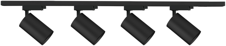 Zestaw oświetleniowy DPM X-Line szynowy 4 x GU10 czarny (STR-4XGU10-B) - obraz 1