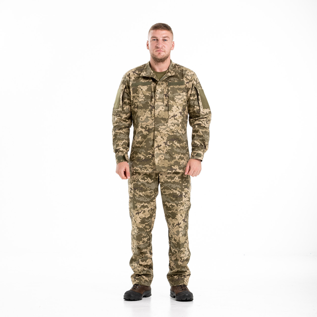 Армійський костюм для ЗСУ, тактична військова форма ріп-стоп Україна Піксель,Військові костюми 54 розмір - изображение 1
