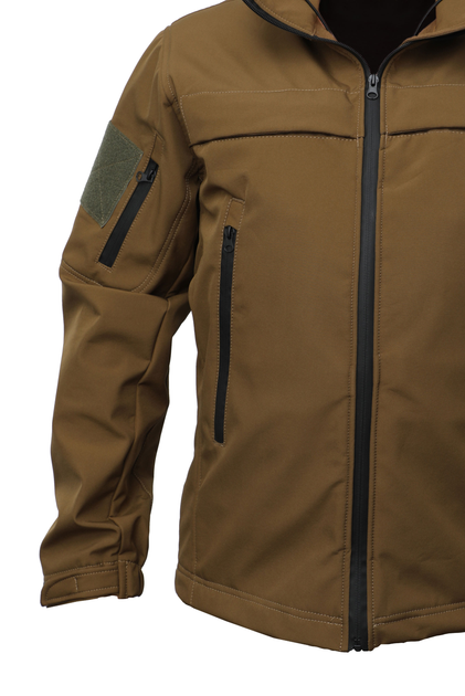 Куртка Soft Shell браун койот под кобуру Pancer Protection 60 - изображение 2
