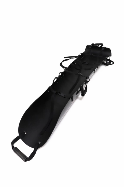 Ноші тактичні пластикові волокуші СКЕД евакуаційні 2200х500х1.5 мм Чорний (0005) - зображення 2