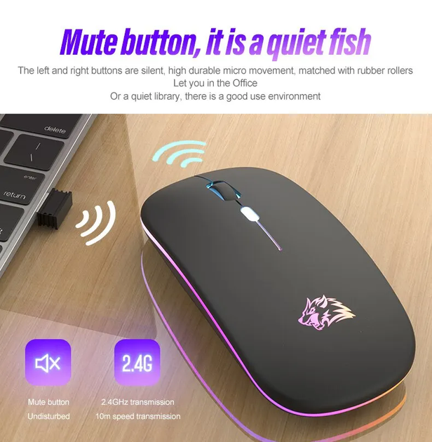 Безпровідна мишка X 15 bluetooth матова чорна - зображення 3
