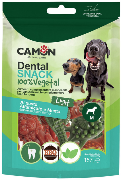 Przysmak dla psów Camon Dental Snack AnimalVeg 157 g (8019808199535) - obraz 1