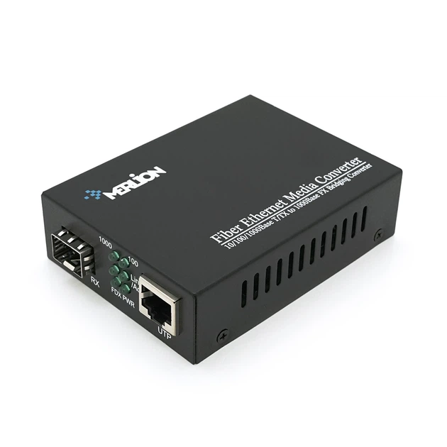 Медиаконвертер под SFP модуль (IC+175), 10M/100M/1000M, (0 +70°C), + блок питания 5V 2A (евро вилка) MERLION MLMC1000M/SFP - Фото 4 Медиаконвертер под SFP модуль (IC+175), 10M/100M/1000M, (0 +70°C), + блок питания 5V 2A (евро вилка) MERLION MLMC1000M/SFP - изображение 4