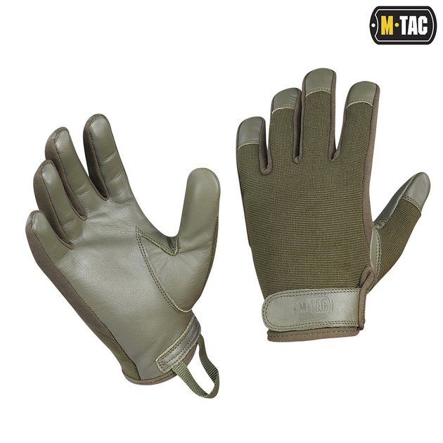 M-Tac рукавички Police Olive S - зображення 1