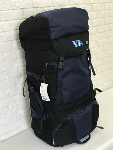 Рюкзак туристичний VA T-04-3 85л, синій - зображення 2