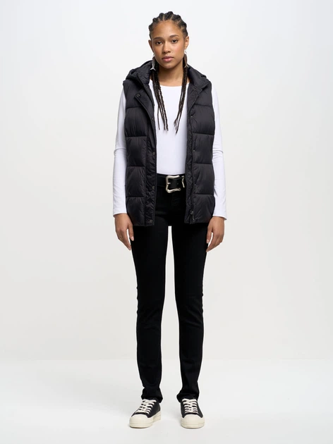 Теплий жилет жіночий Big Star Pixana 906 M Чорний (5900714552275) - зображення 3