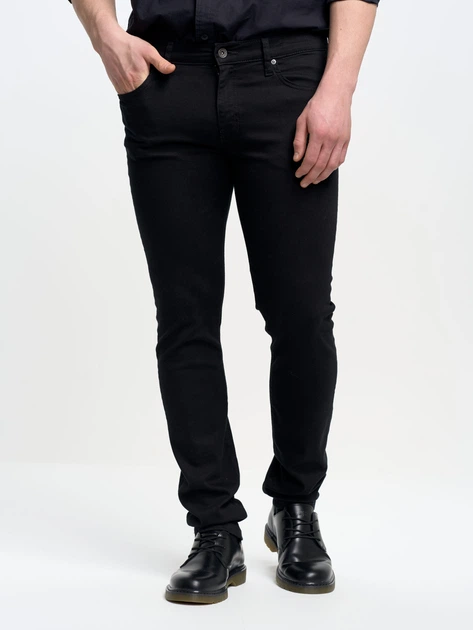 Jeansy skinny męskie Big Star Jeffray 915 W32-L34 Czarne (5900714431327) - obraz 1