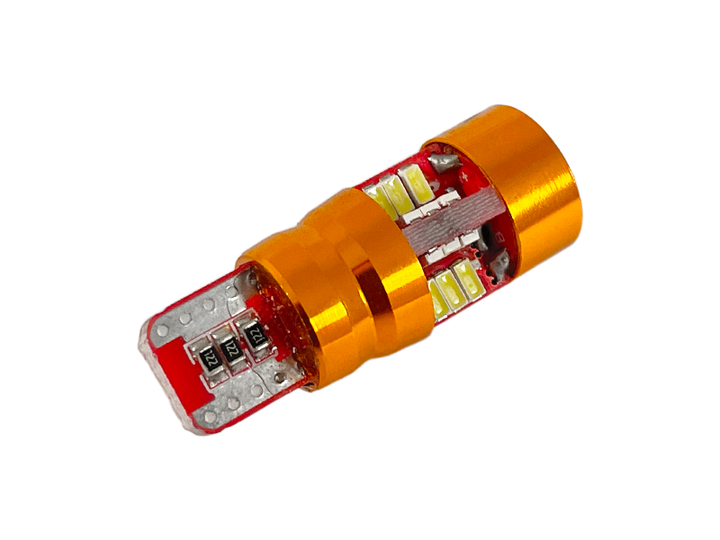 Светодиодная автолампа T10 W5W с обманкой 12В SMD3014-27led белый - изображение 3