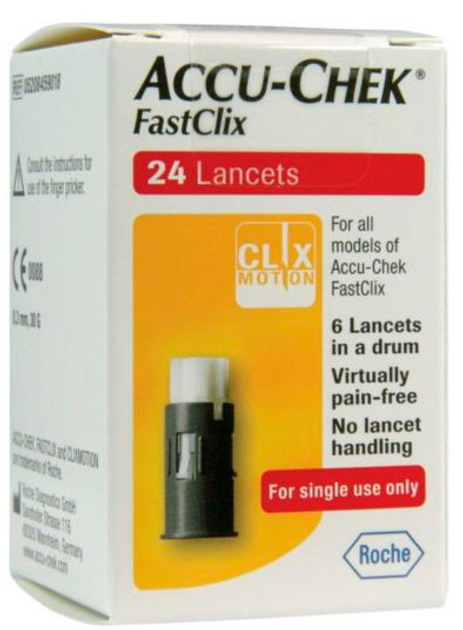 Lancety Accu-Chek Fastclix Lancets 24 szt (4015630056989) - obraz 1