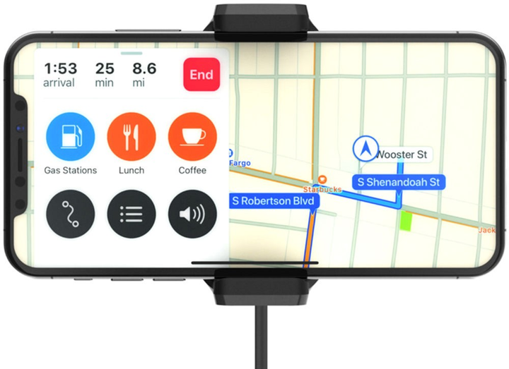 Бездротовий зарядний пристрій Belkin Qi Wireless Charging Car Mount 10W Black (F7U053BTBLK) - зображення 4