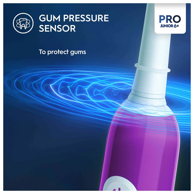 Детская электрическая зубная щетка Oral-B Pro Junior Purple (8006540742891) - изображение 2