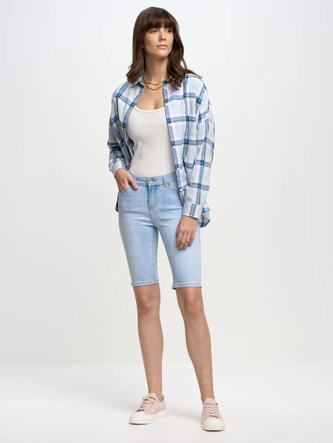 Spodenki damskie jeansowe Big Star Shira-100 W31 Jasnoniebieskie (5900714640699) - obraz 5