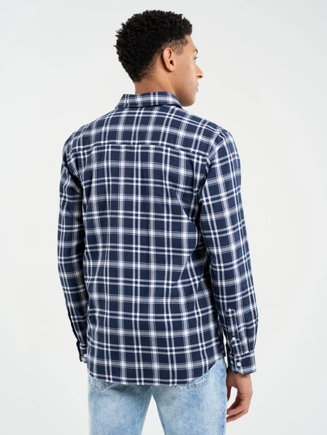 Сорочка бавовняна чоловіча Big Star Zerwin-403 XXL Темно-синя (5900714700324) - зображення 2