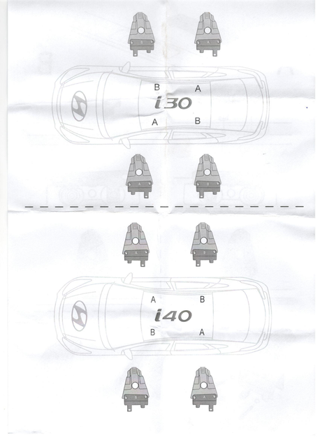 Багажники на крышу автомобиля для HYUNDAI I30 2011-2018 Amos Beta kit 112 aero 1.2 - изображение 5