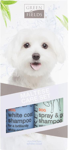 Zestaw pielęgnacyjny dla maltezera Greenfields Malteser Care set 2 x 250 ml (8718836723339) - obraz 1