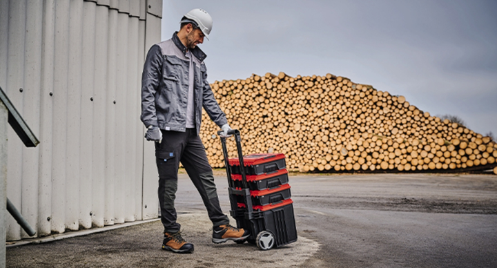 Пластиковый кейс Einhell E-Case L, с колесами (4540014) – фото, отзывы ...