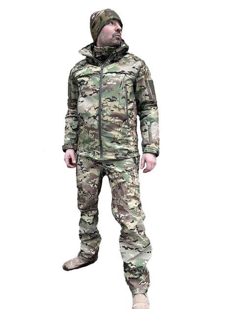 Тактичний костюм софт шелл мультикам Pancer Protection 52 - зображення 1