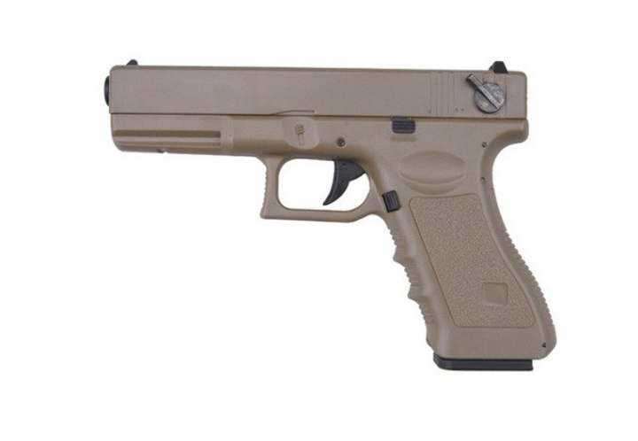 Пістолет Glock 18 Cyma CM.030 Tan AEP - зображення 1
