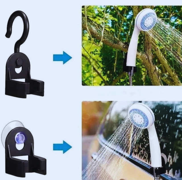 Душ портативный, кемпинговый с помпой на аккумуляторе USB Travel shower 2200 мАг - изображение 6