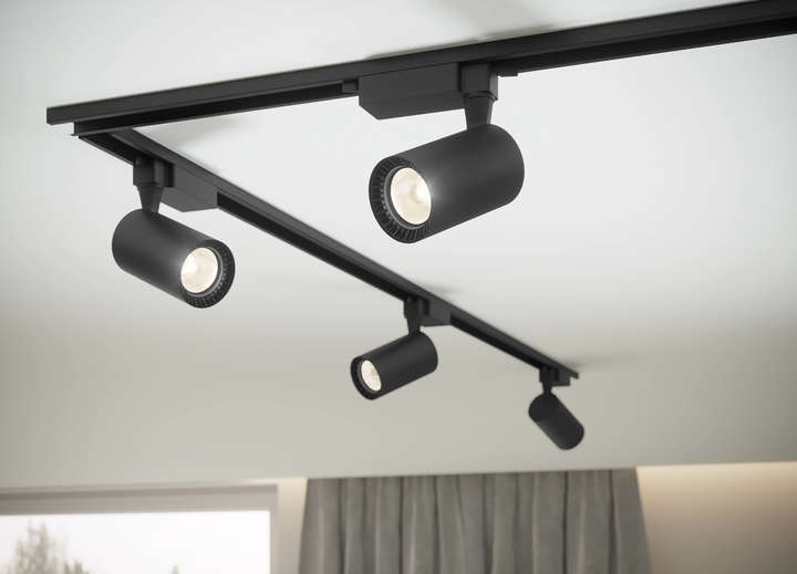 Zestaw oświetleniowy DPM X-Line LED szynowy 4 x 5 W czarny (STR-4X5W-B) - obraz 9
