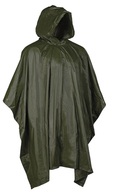 Дощовик MIL-TEC PONCHO VINYL Olive - зображення 1