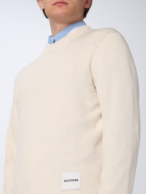 Sweter męski Tommy Hilfiger Regular Fit MW0MW32037 2XL Mleczny (8720644094082) - obraz 3