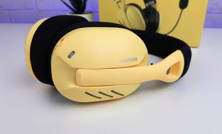 Bluetooth-гарнитура Hator Hyperpunk 2 Wireless Tri-mode Black/Yellow (HTA-857) - изображение 12