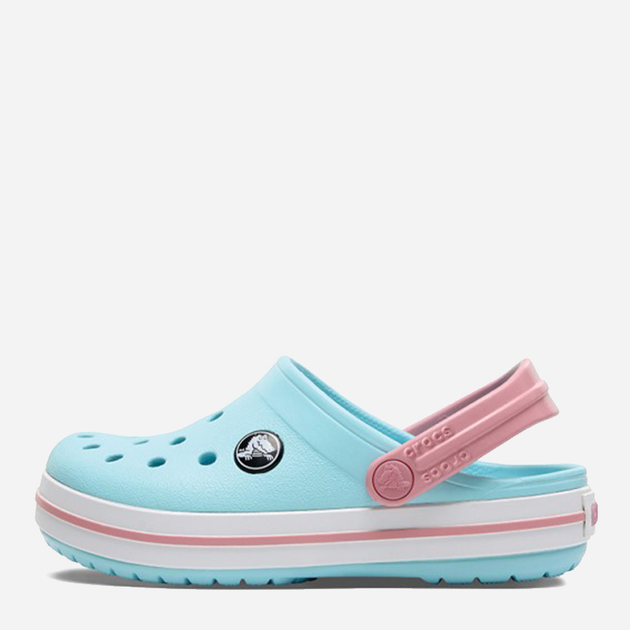 Chodaki dziecięce dla dziewczynki Crocs 207005-4S3 22-23 (C6) Miętowy/Różowy (191448710504) - obraz 3