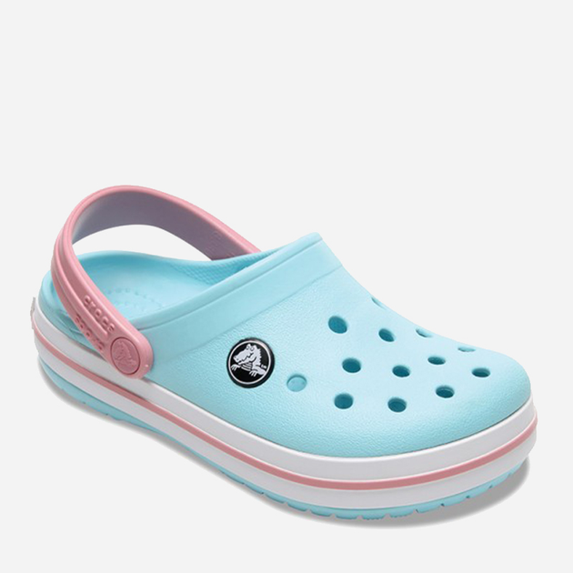 Chodaki dziecięce dla dziewczynki Crocs 207005-4S3 22-23 (C6) Miętowy/Różowy (191448710504) - obraz 5