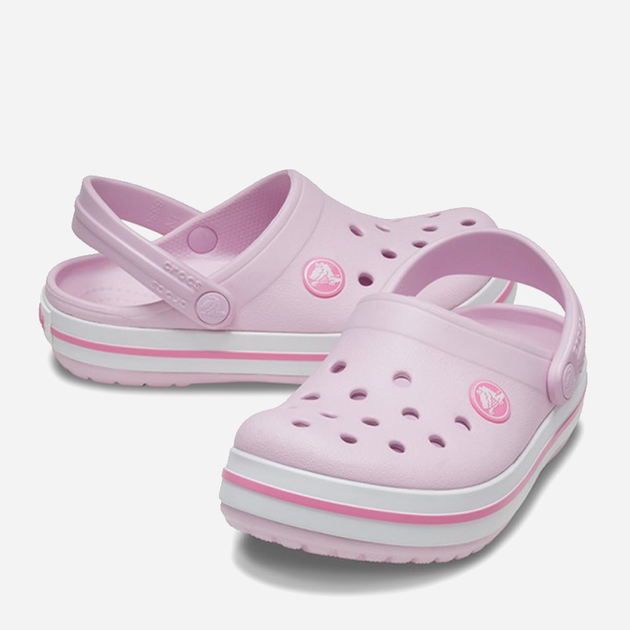 Дитячі крокси-сабо для дівчинки Crocs 207005-6GD 27-28 (C10) Світло-рожеві (191448738751) - зображення 3