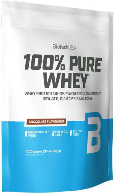Протеїн Biotech 100% Pure Whey 1000 г Шоколад (5999076238163) - зображення 1