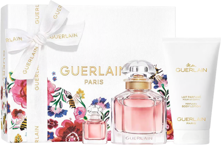 Zestaw damski Guerlain Mon Guerlain Woda perfumowana 50 ml + Woda perfumowana 5 ml + Lotion do ciała 75 ml (3346470146976) - obraz 1