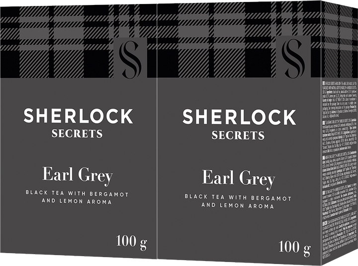 Акція на Упаковка чорного листового чаю Sherlock Secrets Earl Grey 100 г х 2 шт від Rozetka
