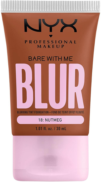 Podkład do twarzy NYX Professional Makeup Bare With Me Blur Tint Foundation 18 Nutmeg 30 ml (0800897234461) - obraz 1