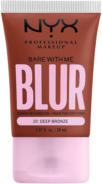 Тональна основа для обличчя NYX Professional Makeup Bare With Me Blur 20 Deep Bronze 30 мл (0800897234485) - зображення 1
