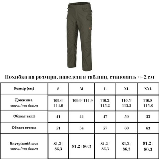 Штаны Helikon-Tex Pilgrim Pants DuraCanvas Taiga Green W40/L32 - изображение 2