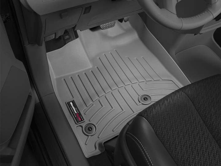 Акція на Комплект автокилимків передніх WeatherTech 3D лайнери Toyota Sienna (2013-2020) 2 шт Сірий від Rozetka